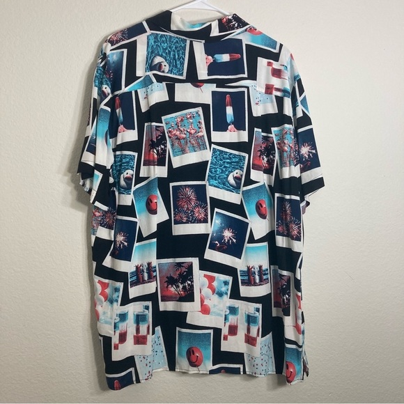 Original Use Casual Poloroid Shirt - Black/Blue - XL - Picture 2 of 7